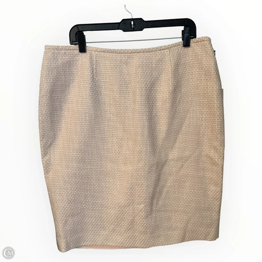Skirt Mini & Short By Calvin Klein In Cream & Pink, Size: 16