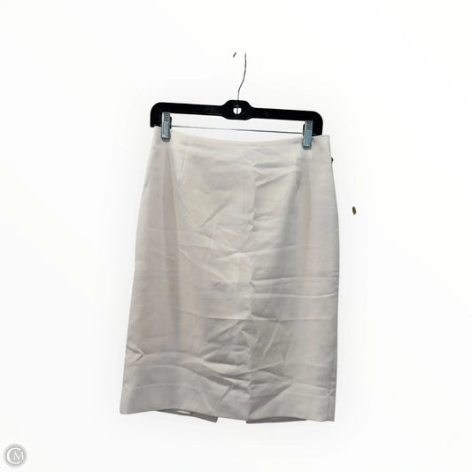 Skirt Designer By Diane Von Furstenberg In Cream, Size: 8