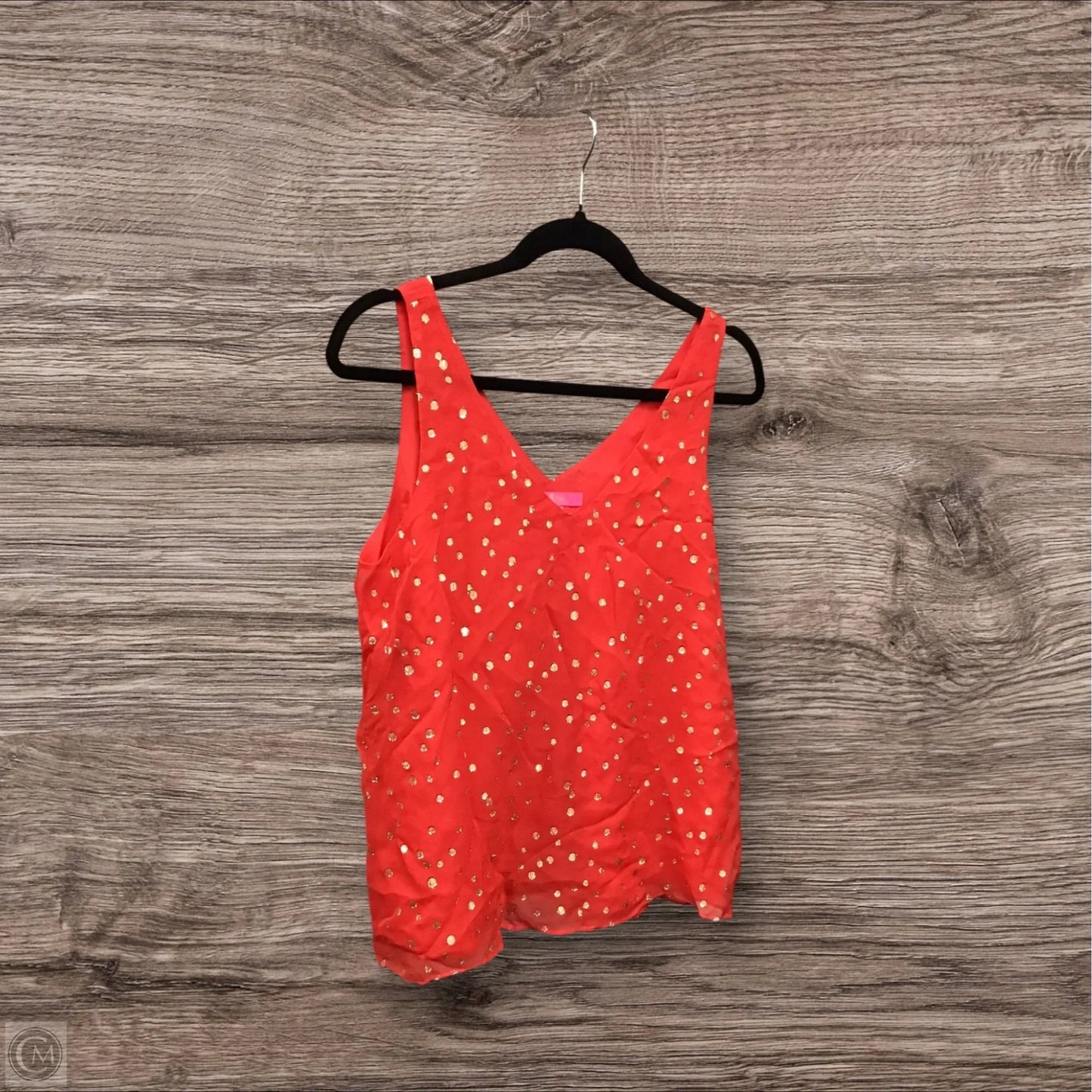 Blouse Designer By Lilly Pulitzer In Gold & Red, Size: S