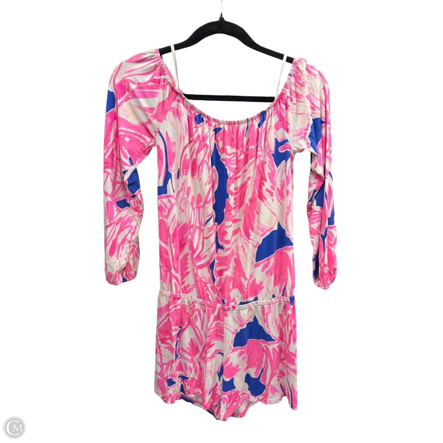 Romper Designer By Lilly Pulitzer In Blue & Pink, Size: Xs