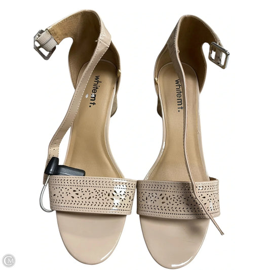 Sandals Heels Block By White Mountain In Tan, Size: 8.5