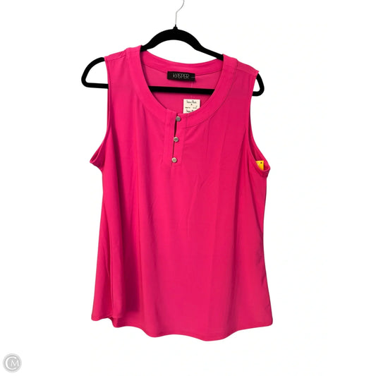 Top Sleeveless By Kasper In Pink, Size: Xl