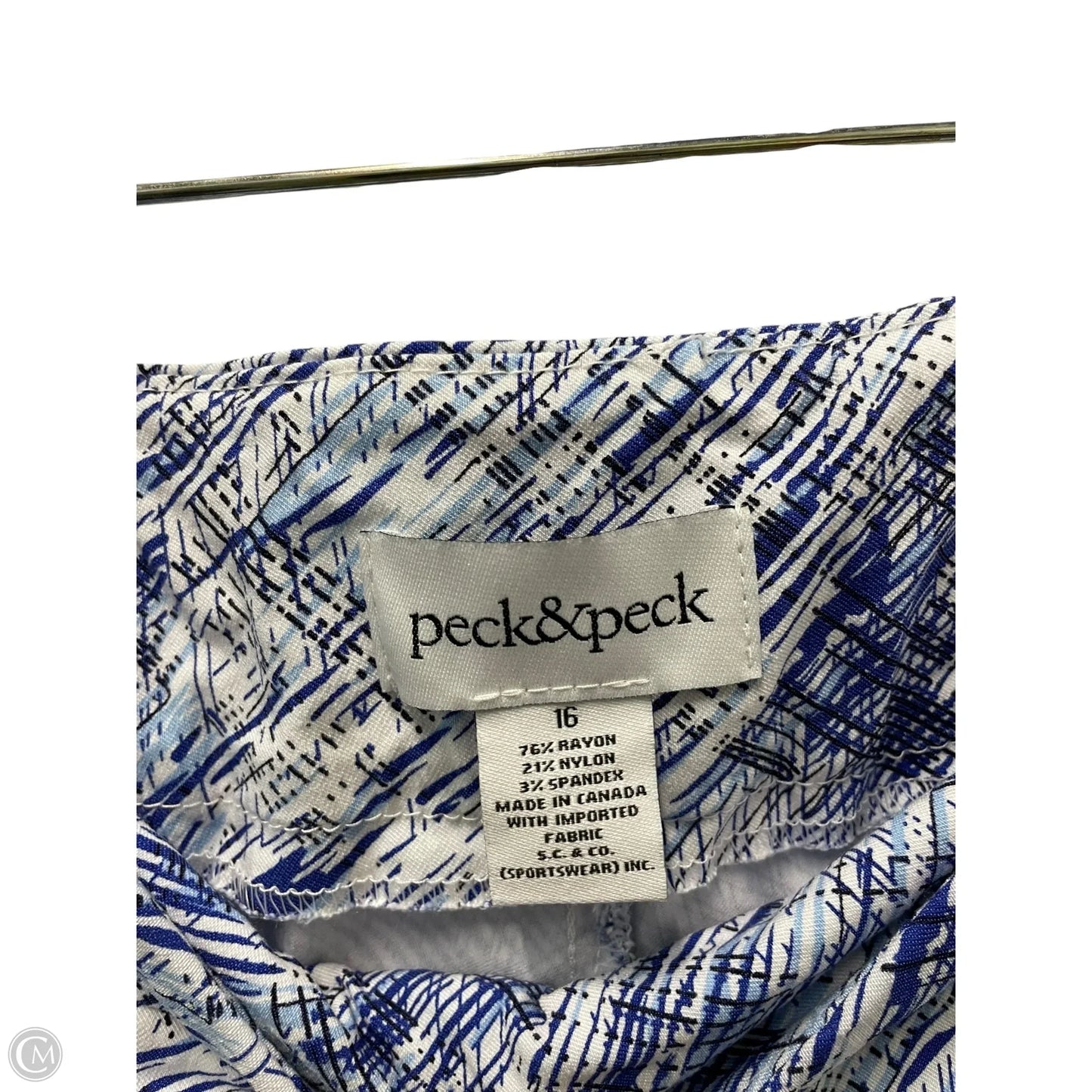 Pants Other By Peck And Peck In Blue & White, Size: 16