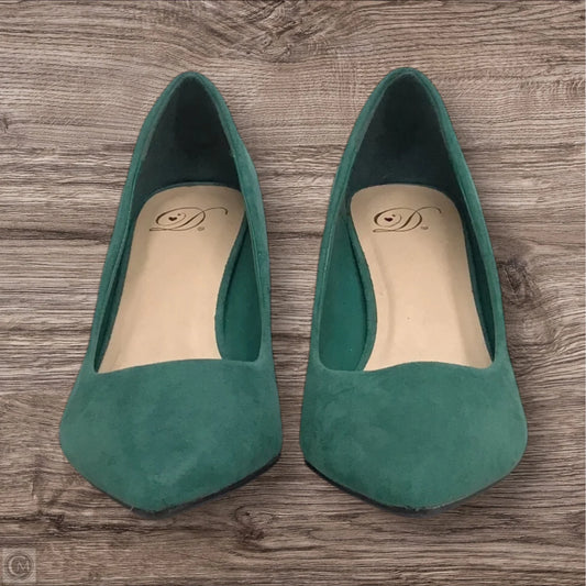 Shoes Heels Block By Clothes Mentor In Green, Size: 8.5
