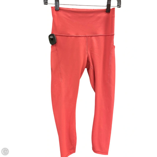 Athletic Leggings By Lululemon In Coral, Size: 6