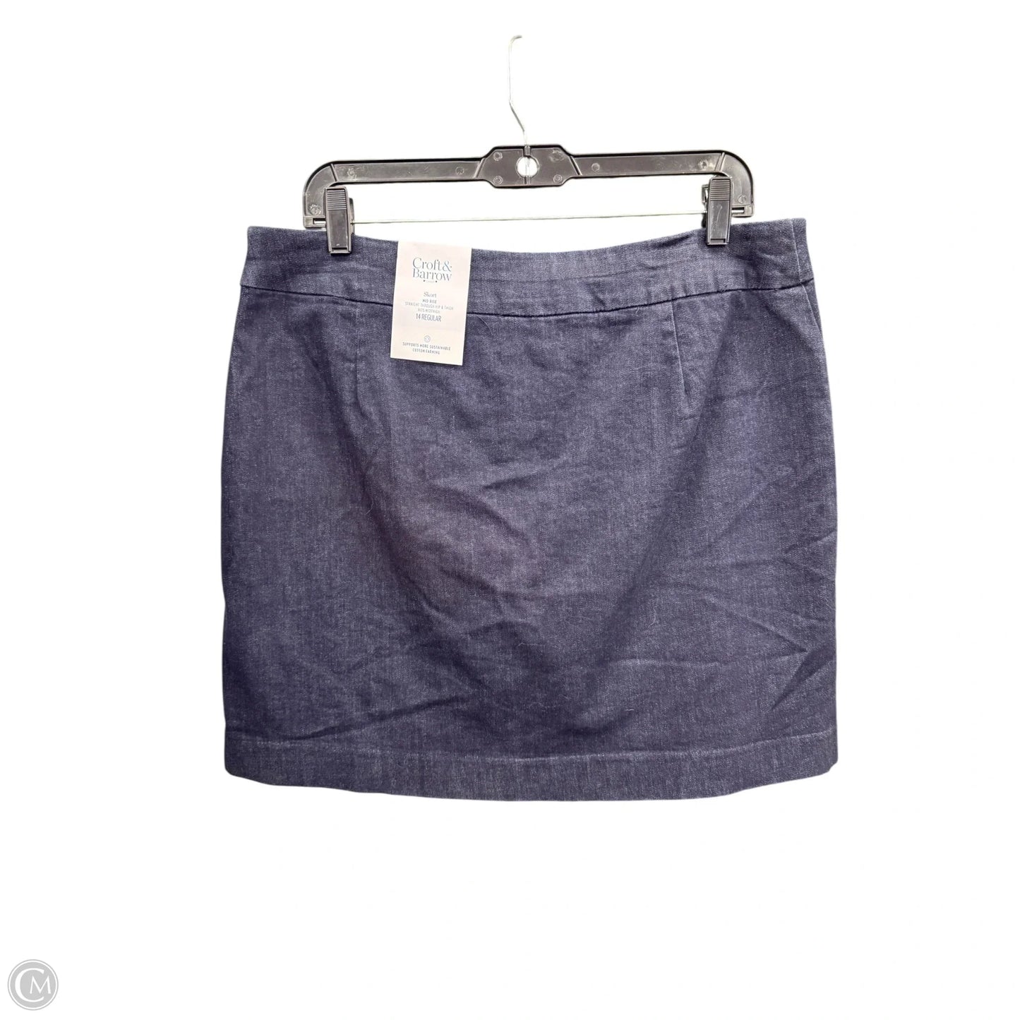 Skort By Croft And Barrow In Navy, Size: 14