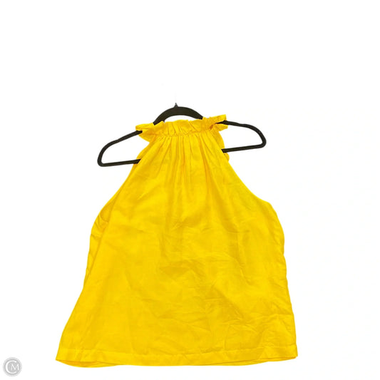 Top Sleeveless By Trina Turk In Yellow, Size: L