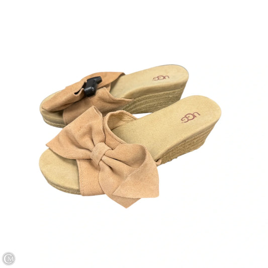 Sandals Designer By Ugg In Tan, Size: 7