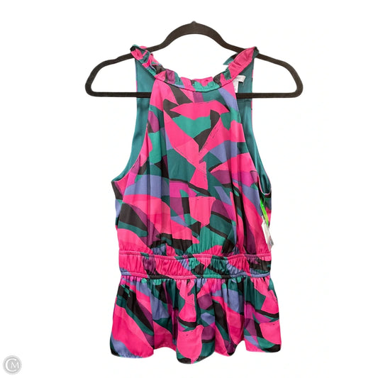 Top Sleeveless By Nine West In Multi-colored, Size: M