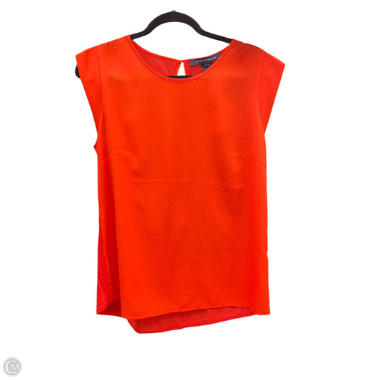 Blouse Short Sleeve By French Connection In Red, Size: L