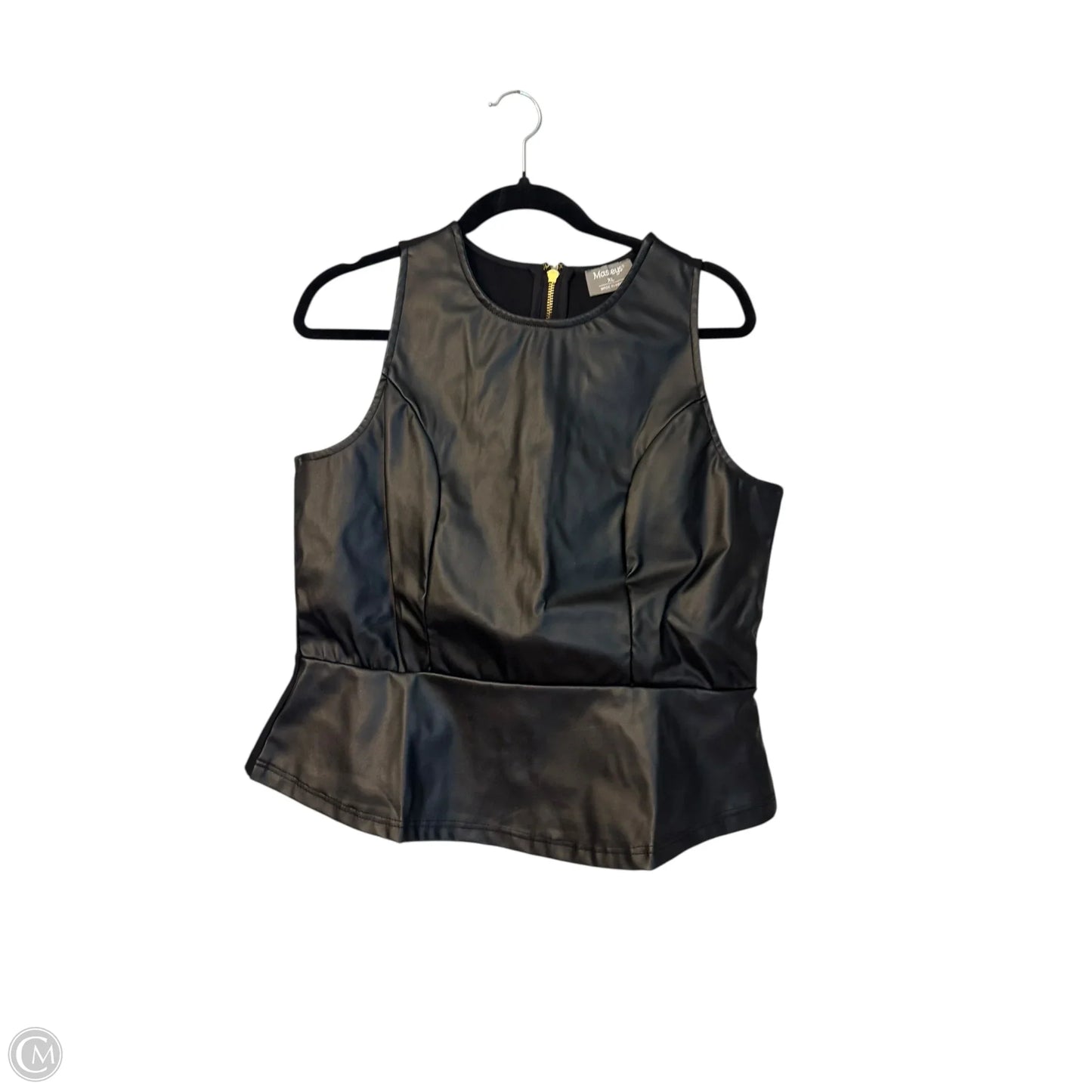 Top Sleeveless By Clothes Mentor In Black, Size: Xl