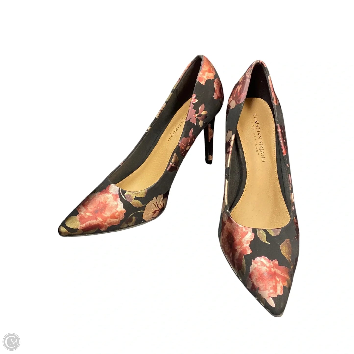 Shoes Heels Stiletto By Christian Siriano In Floral Print, Size: 9.5