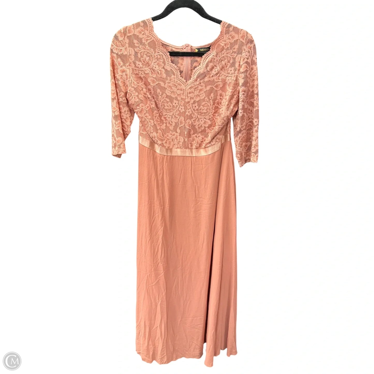 Dress Party Long By Clothes Mentor In Coral, Size: Xl