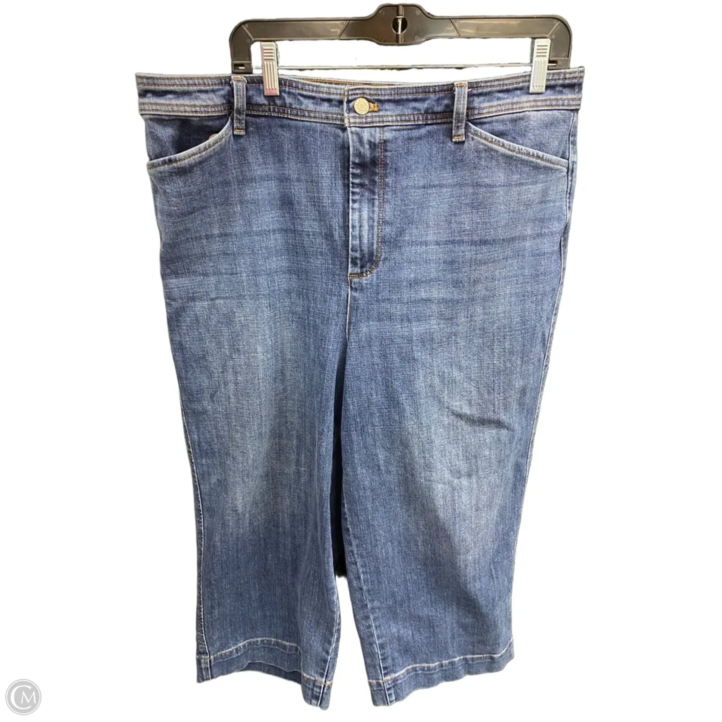 Jeans Cropped By Talbots In Blue, Size: 16
