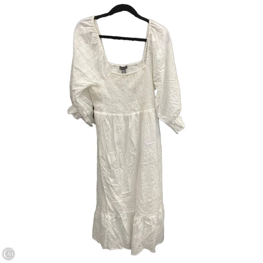 Dress Casual Maxi By Primark In White, Size: 18