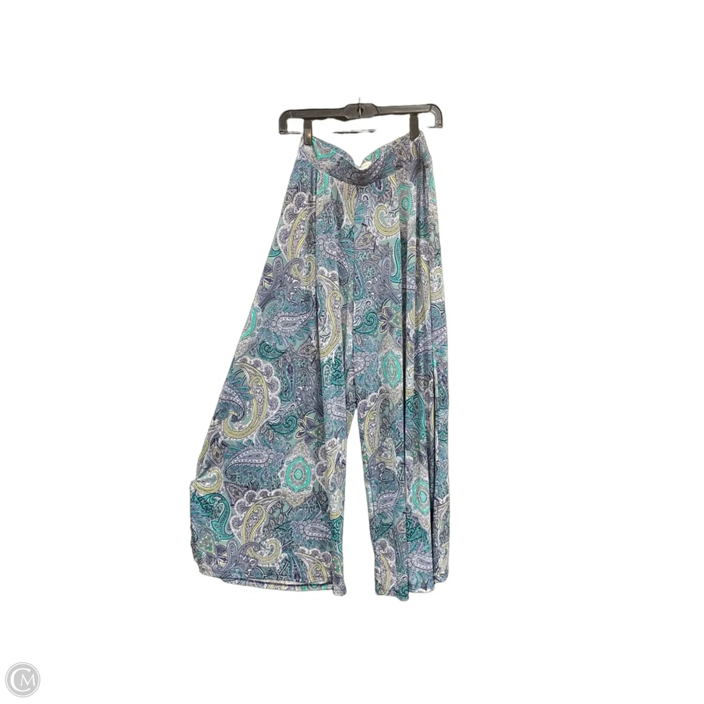 Pants Wide Leg By Cato In Paisley Print, Size: L