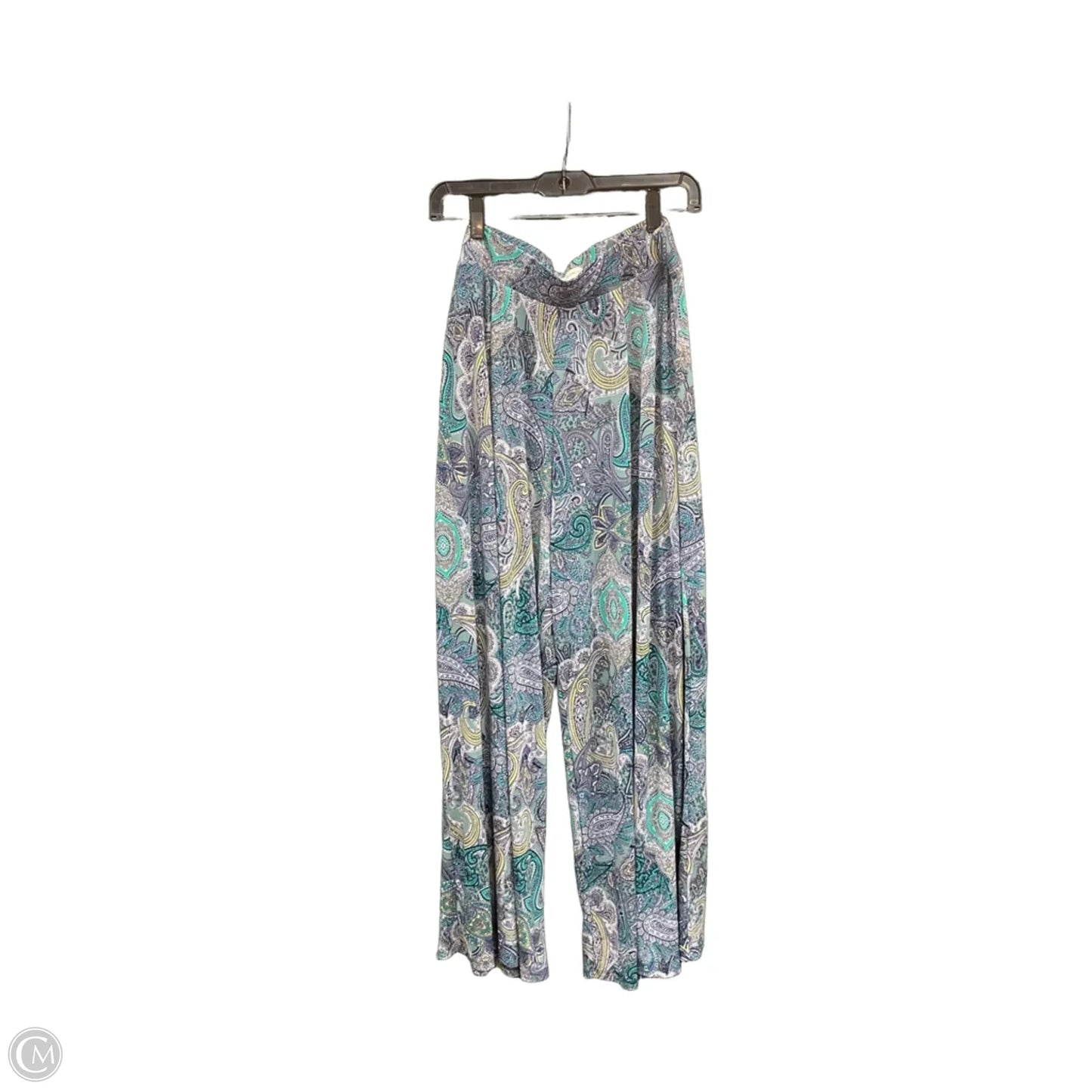 Pants Wide Leg By Cato In Paisley Print, Size: L