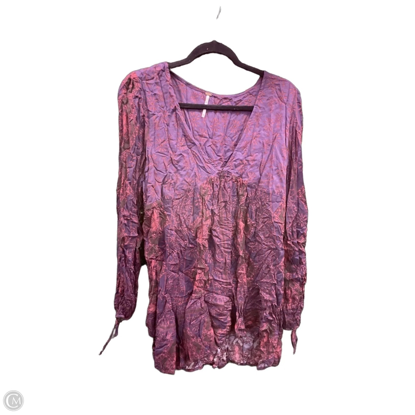 Dress Casual Short By Free People In Orange & Purple, Size: M