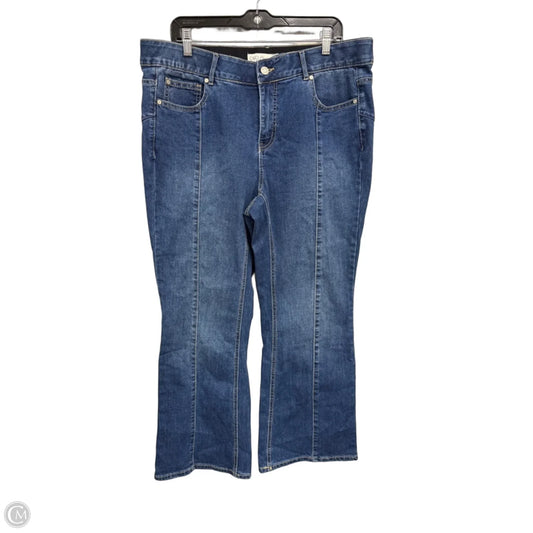 Jeans Flared By Cato In Blue, Size: 16
