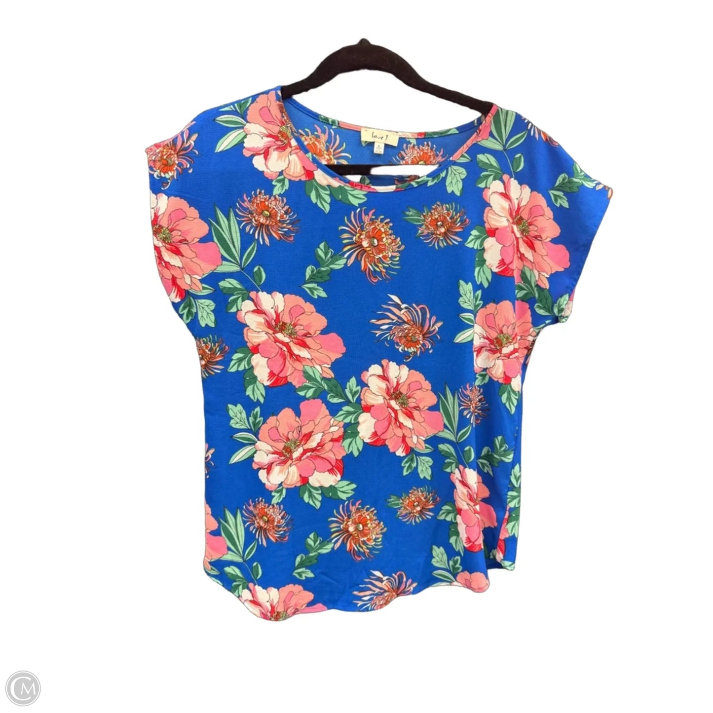 Top Short Sleeve By Clothes Mentor In Floral Print, Size: S