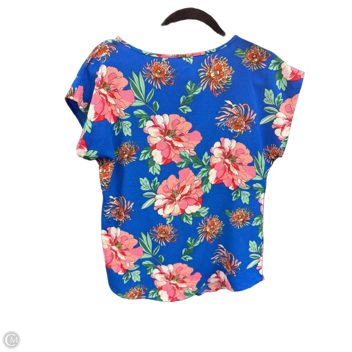 Top Short Sleeve By Clothes Mentor In Floral Print, Size: S