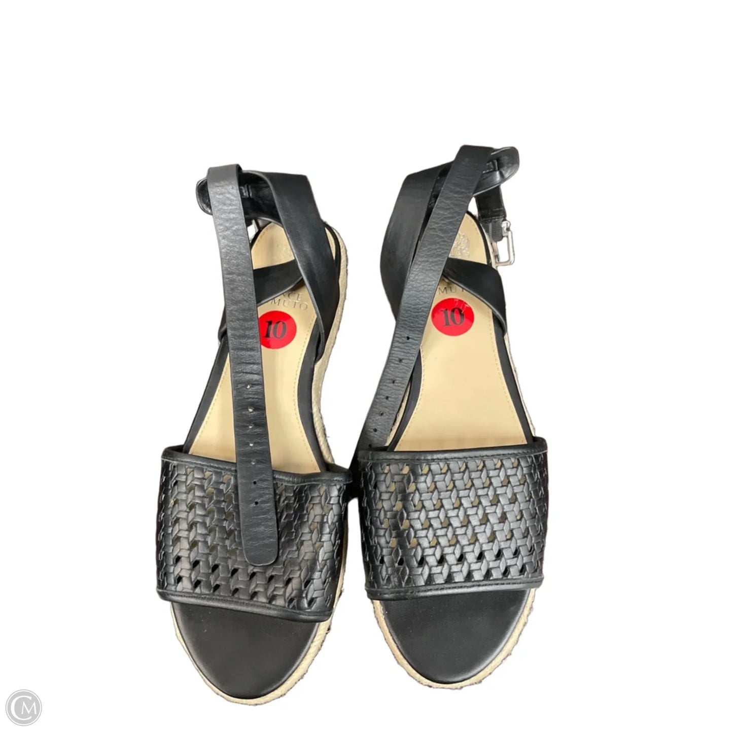 Sandals Heels Platform By Vince Camuto In Black, Size: 10