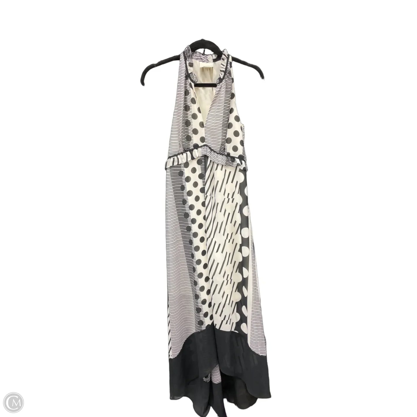 Dress Casual Maxi By Maeve In Black & Cream, Size: 0