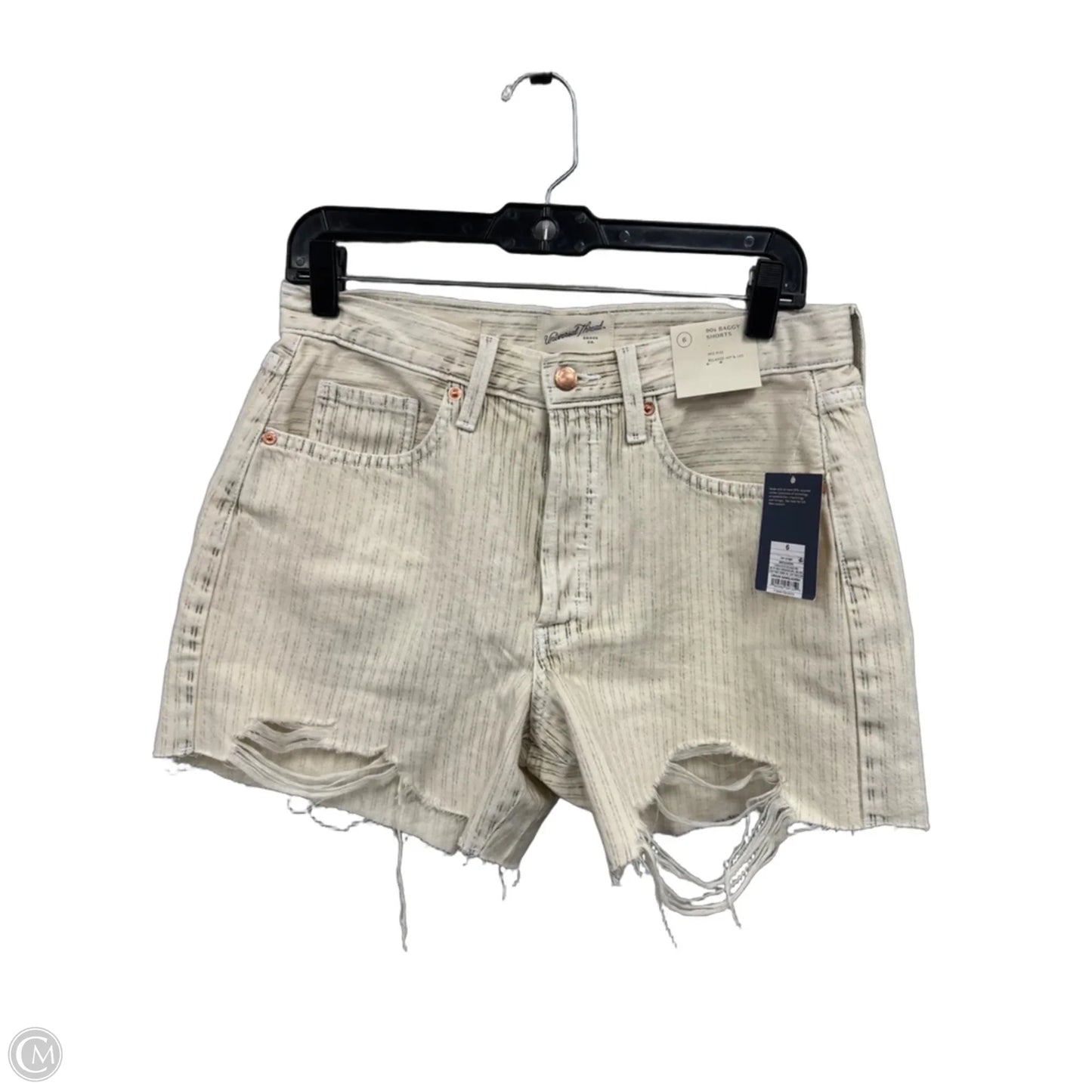Shorts By Universal Thread In Striped Pattern, Size: 6