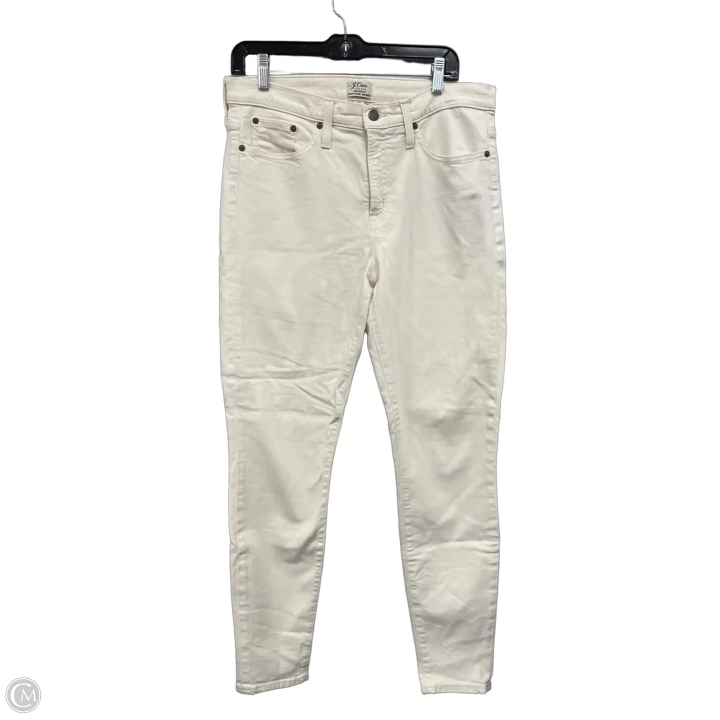 Jeans Skinny By J. Crew In Cream, Size: 14