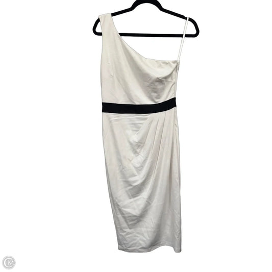 Dress Casual Midi By Bebe In Black & White, Size: M