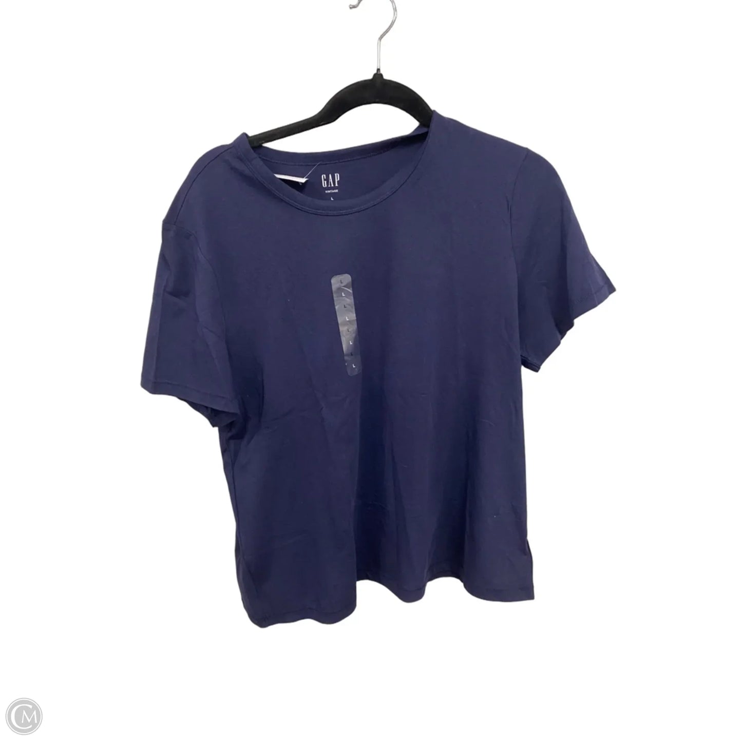Top Short Sleeve Basic By Gap In Navy, Size: L