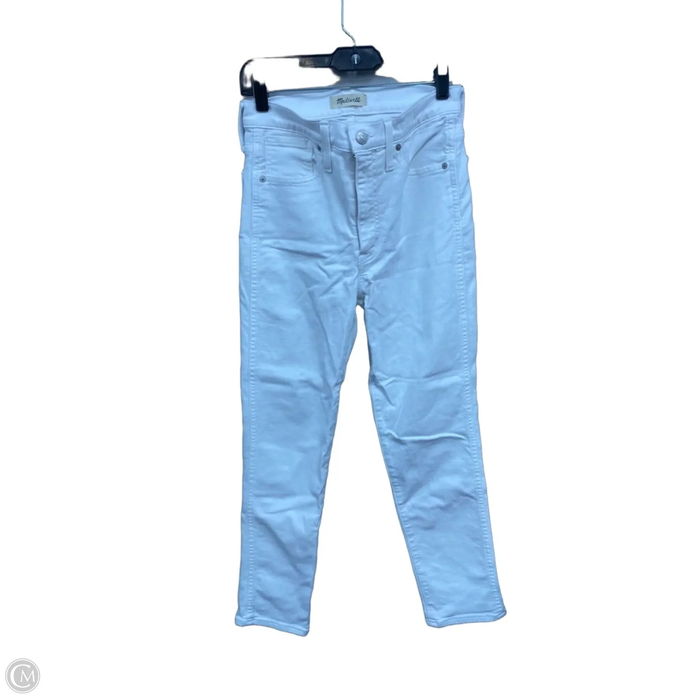 Jeans Skinny By Madewell In White, Size: 4