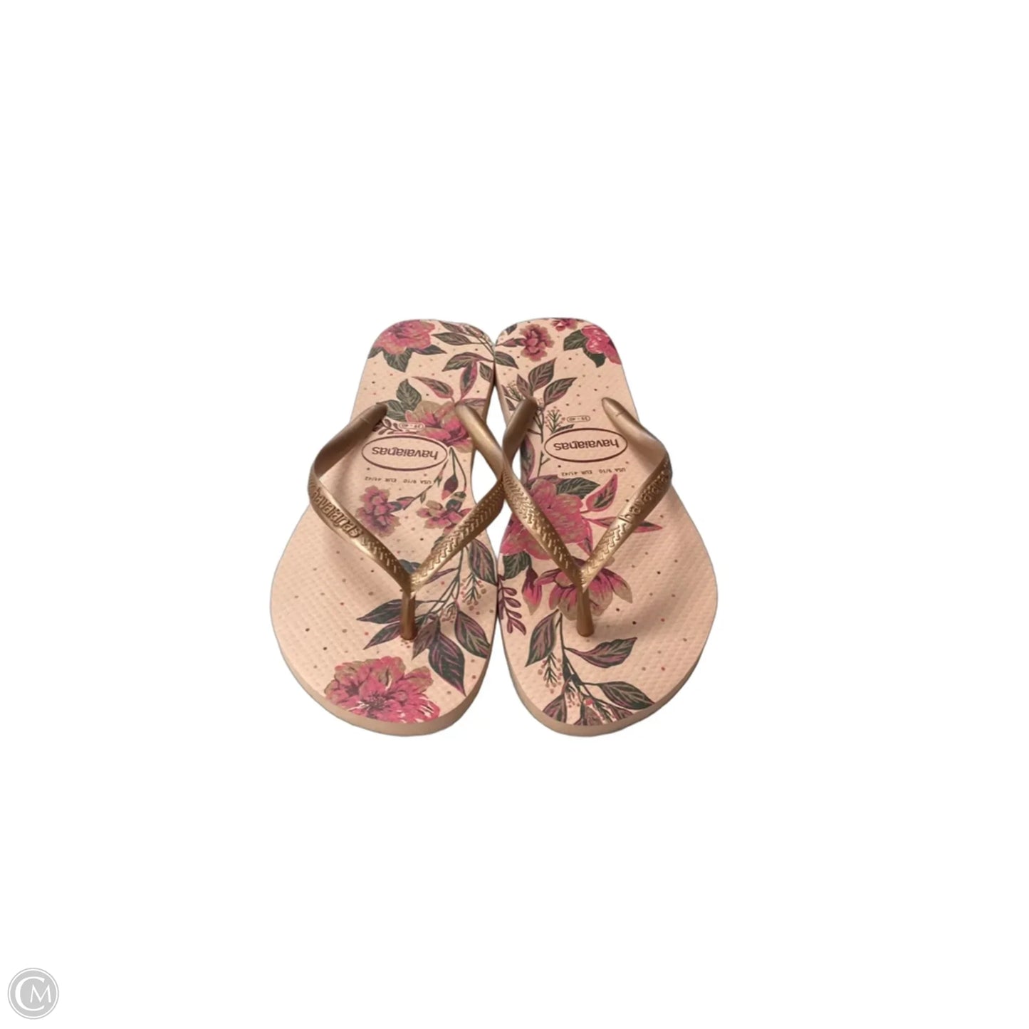 Sandals Flip Flops By Havaianas In Floral Print, Size: 8.5