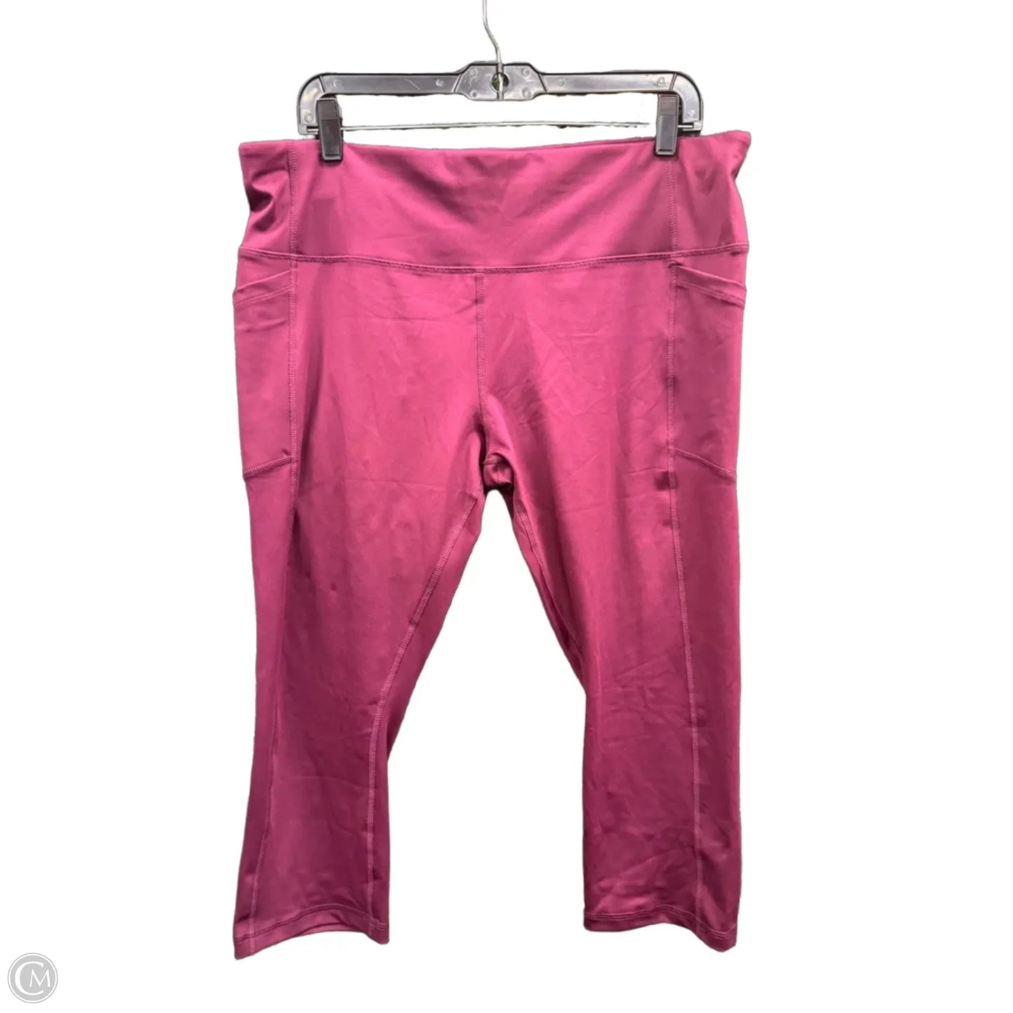 Athletic Leggings By Avia In Maroon, Size: Xxl