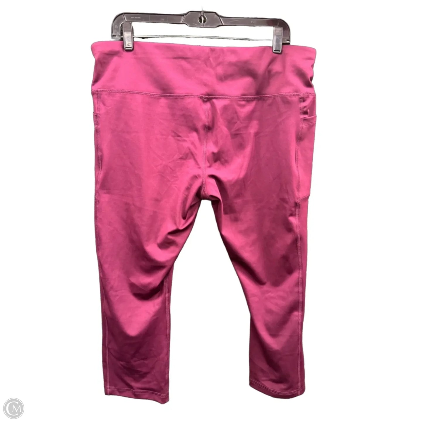 Athletic Leggings By Avia In Maroon, Size: Xxl