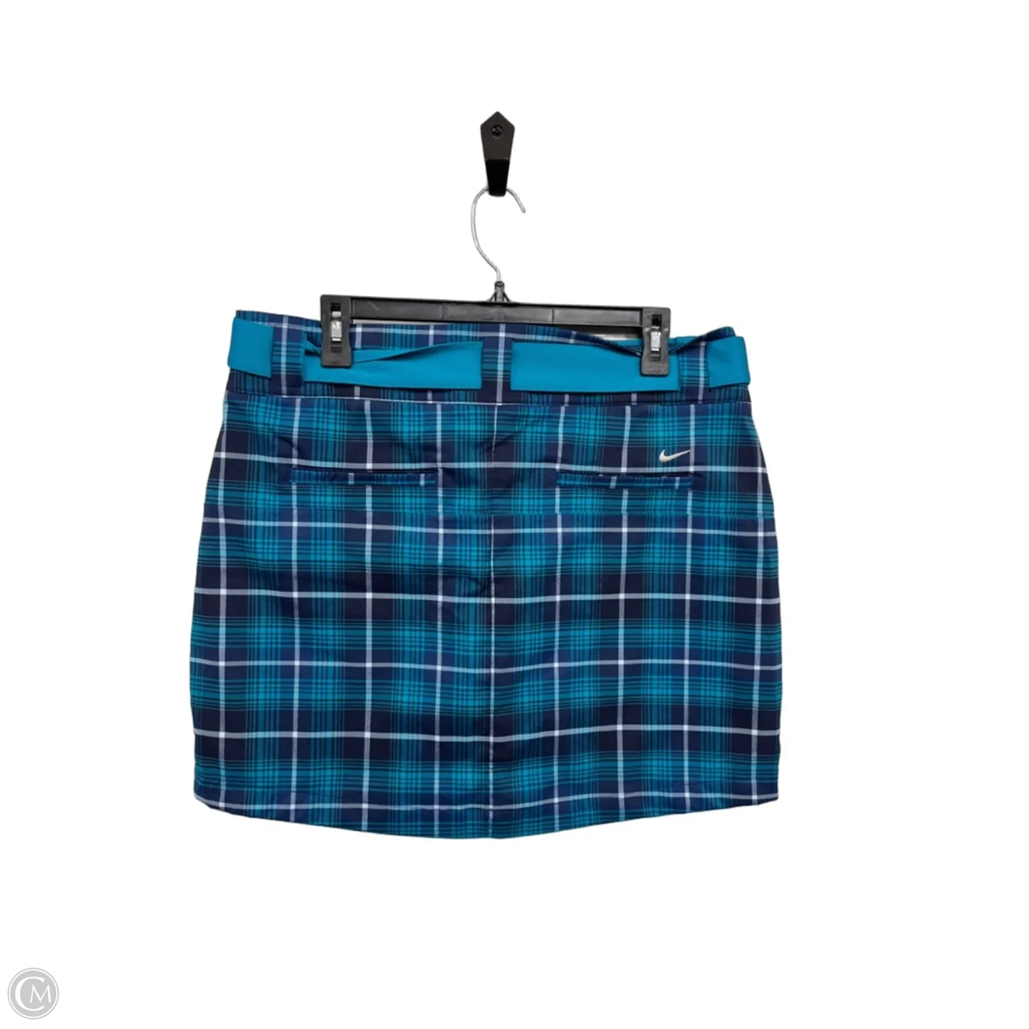 Athletic Skort By Nike Apparel In Plaid Pattern, Size: 12