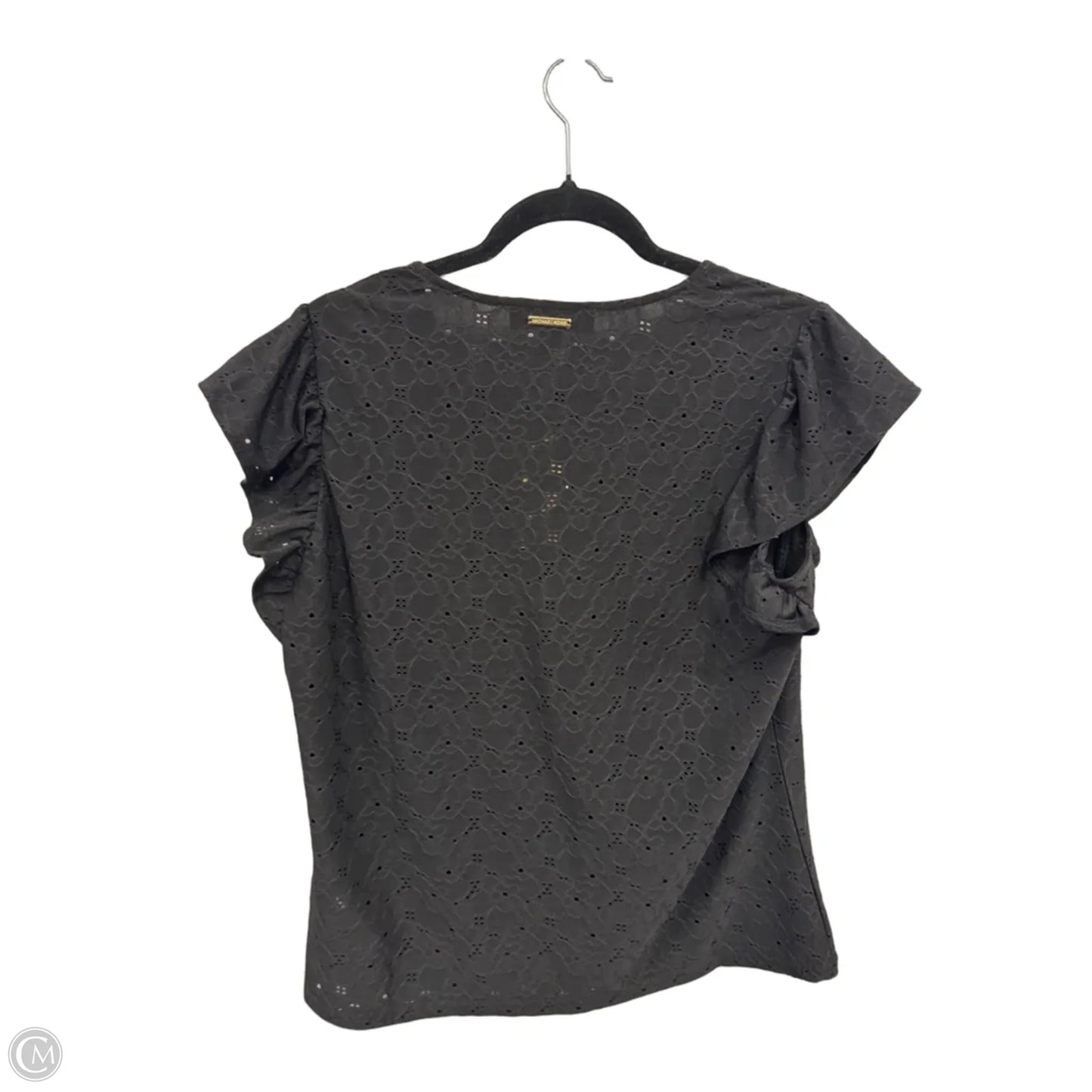 Top Short Sleeve By Michael By Michael Kors In Black, Size: L