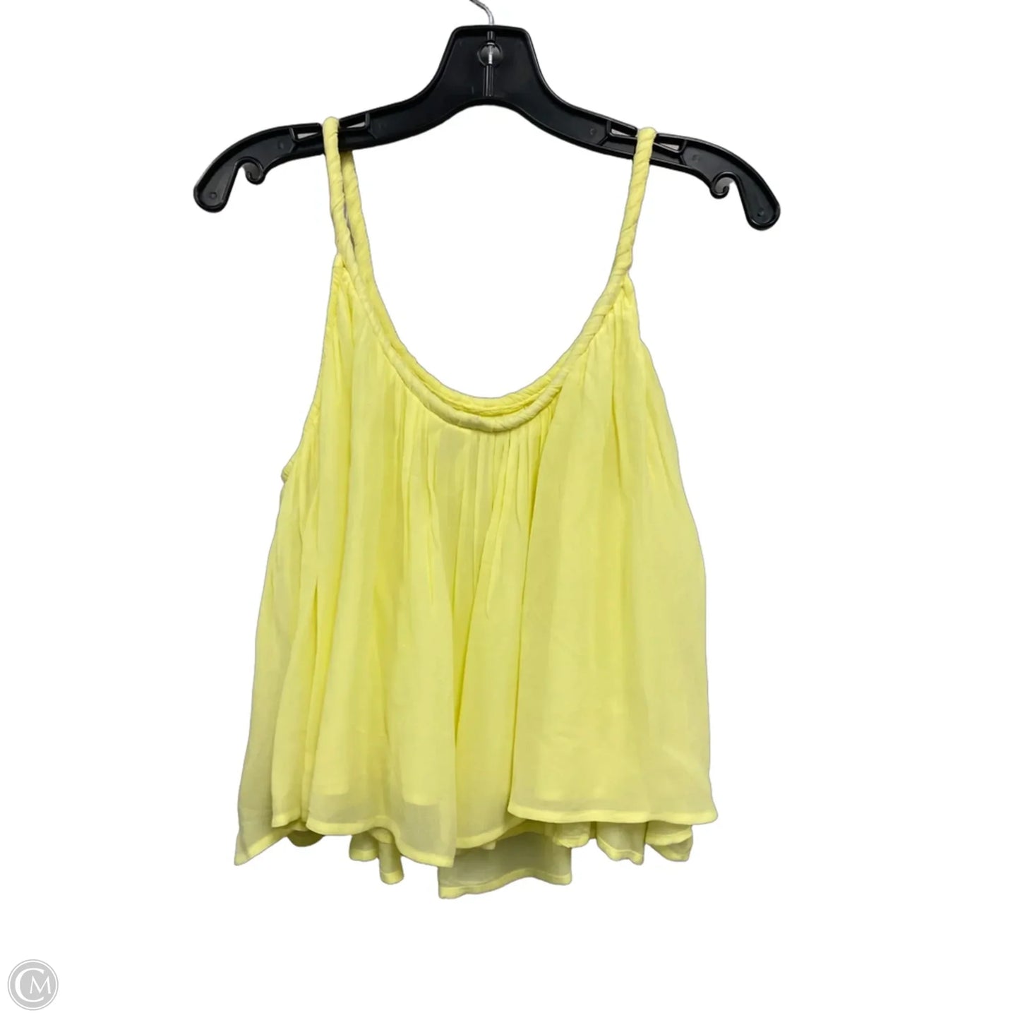 Top Sleeveless By Loft In Yellow, Size: L