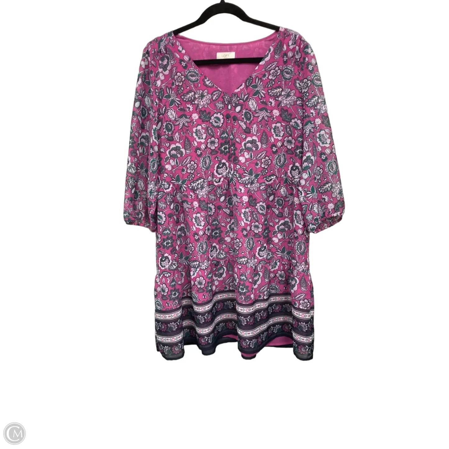 Dress Casual Short By Loft In Floral Print, Size: L