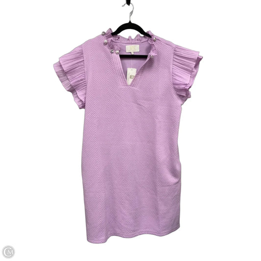 Dress Casual Short By Simply Southern In Purple, Size: L