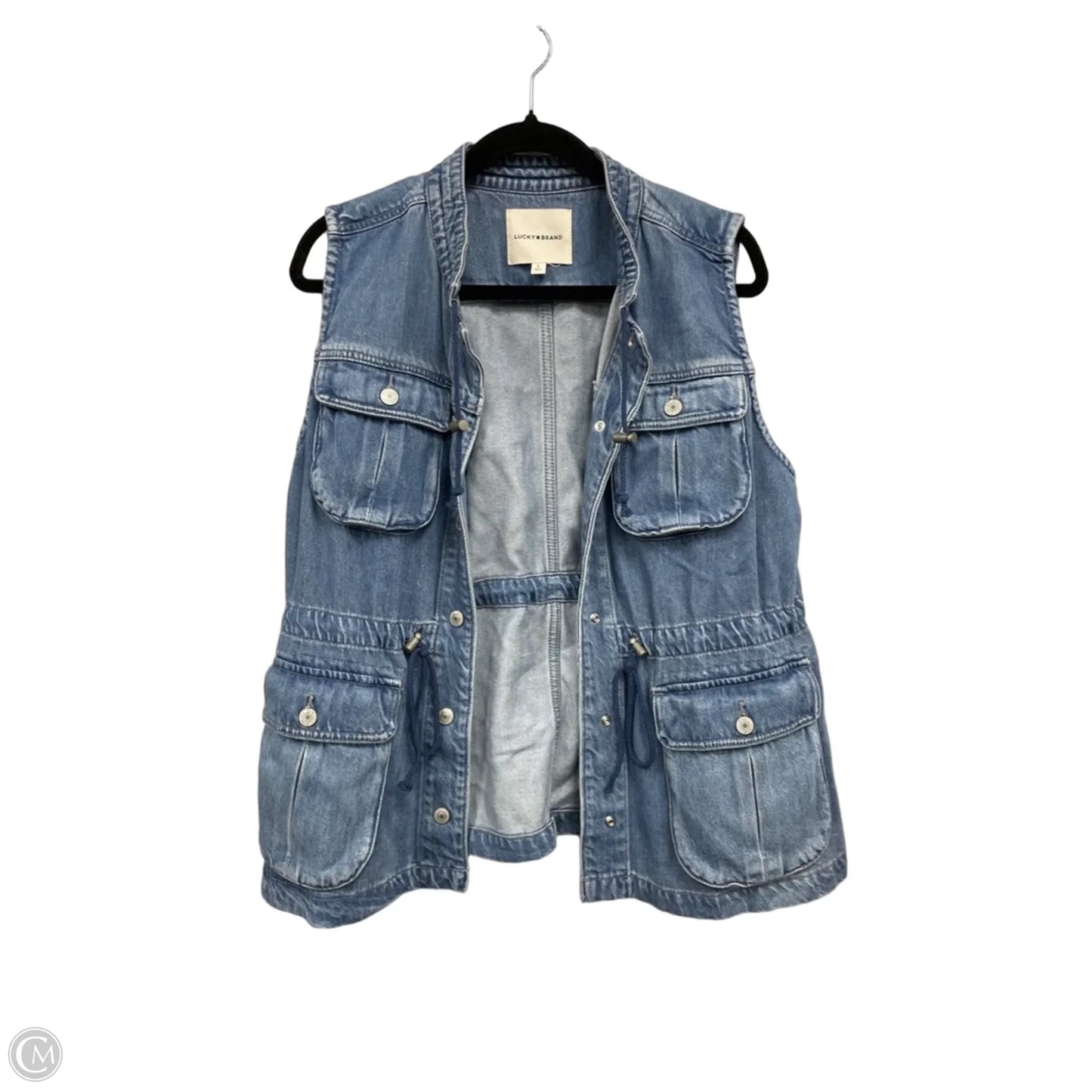 Vest Other By Lucky Brand In Blue, Size: L