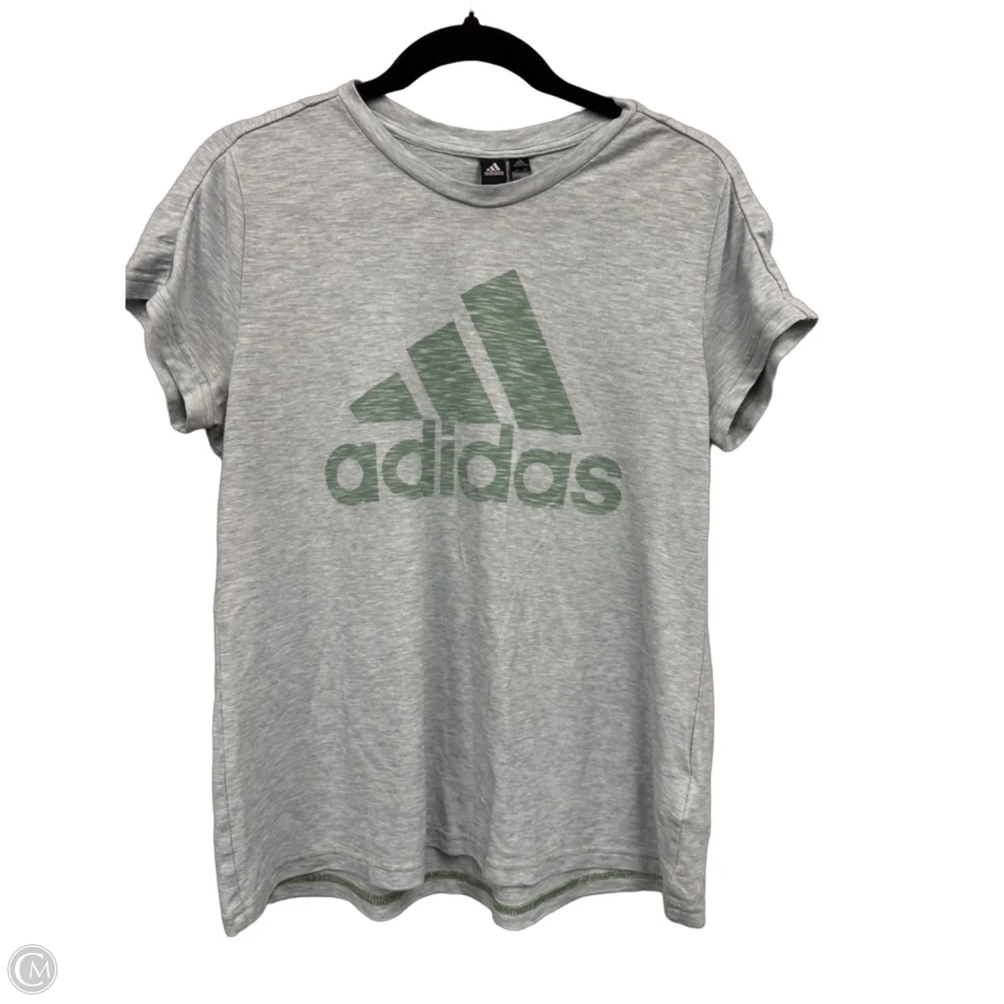 Top Short Sleeve Basic By Adidas In Green, Size: L