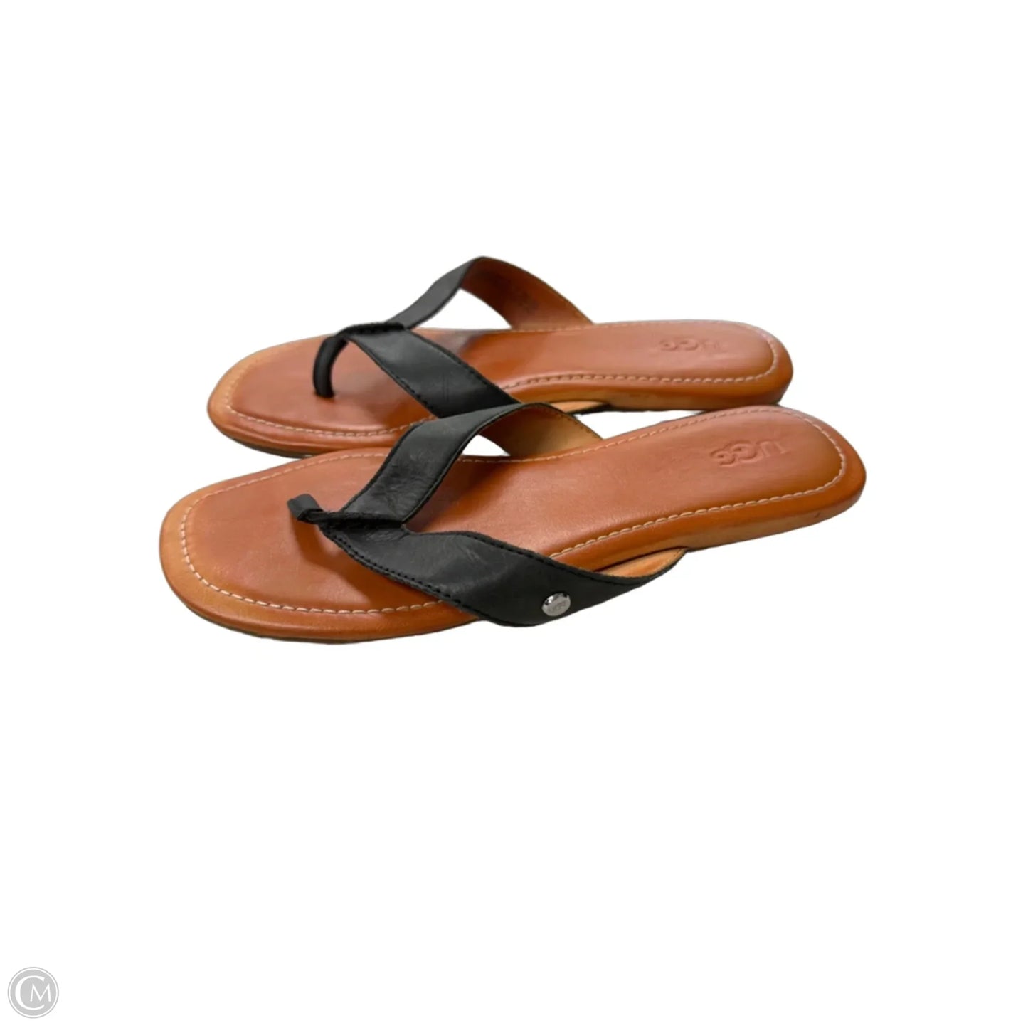 Sandals Designer By Ugg In Black, Size: 8