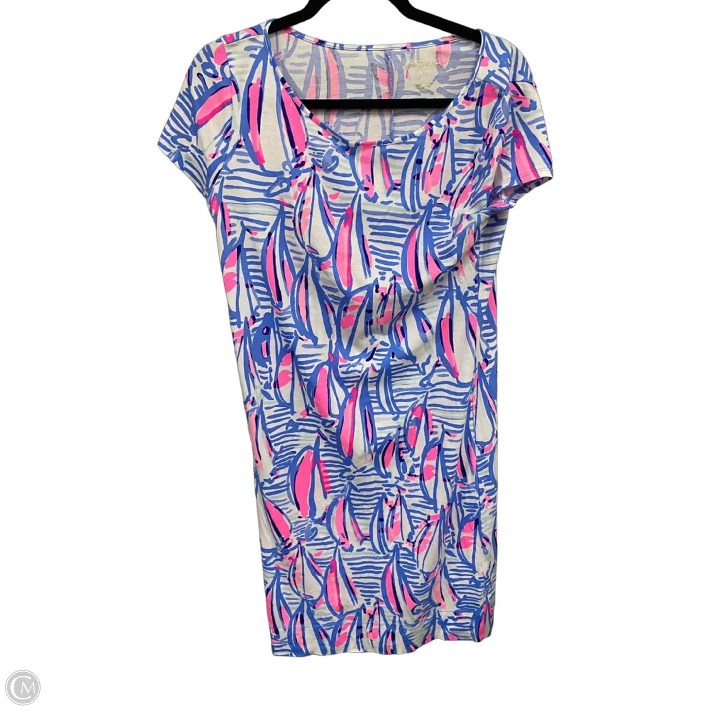 Dress Designer By Lilly Pulitzer In Blue & Pink, Size: M