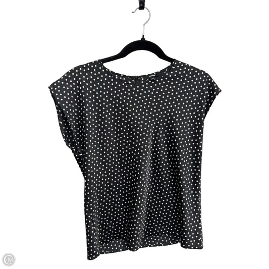 Top Short Sleeve By Express In Polkadot Pattern, Size: S