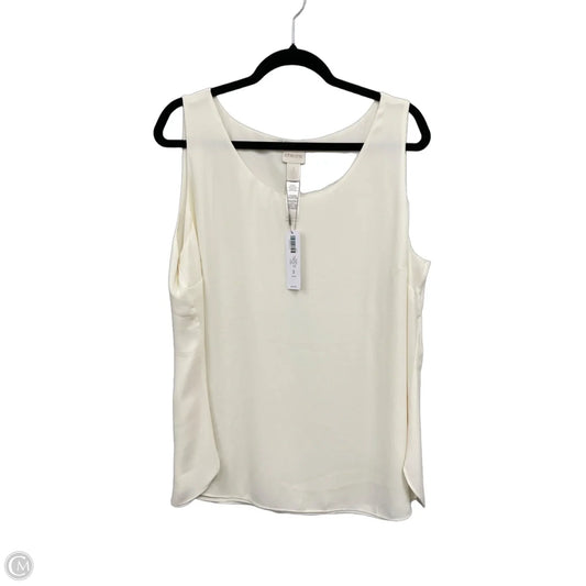 Top Sleeveless By Chicos In Cream, Size: Xl