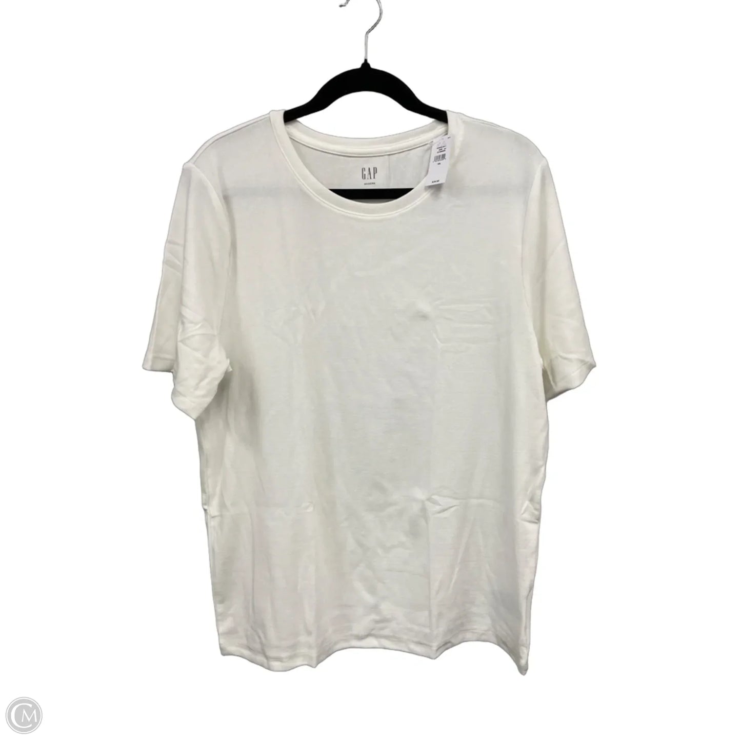 Top Short Sleeve By Gap In Cream, Size: Xxl