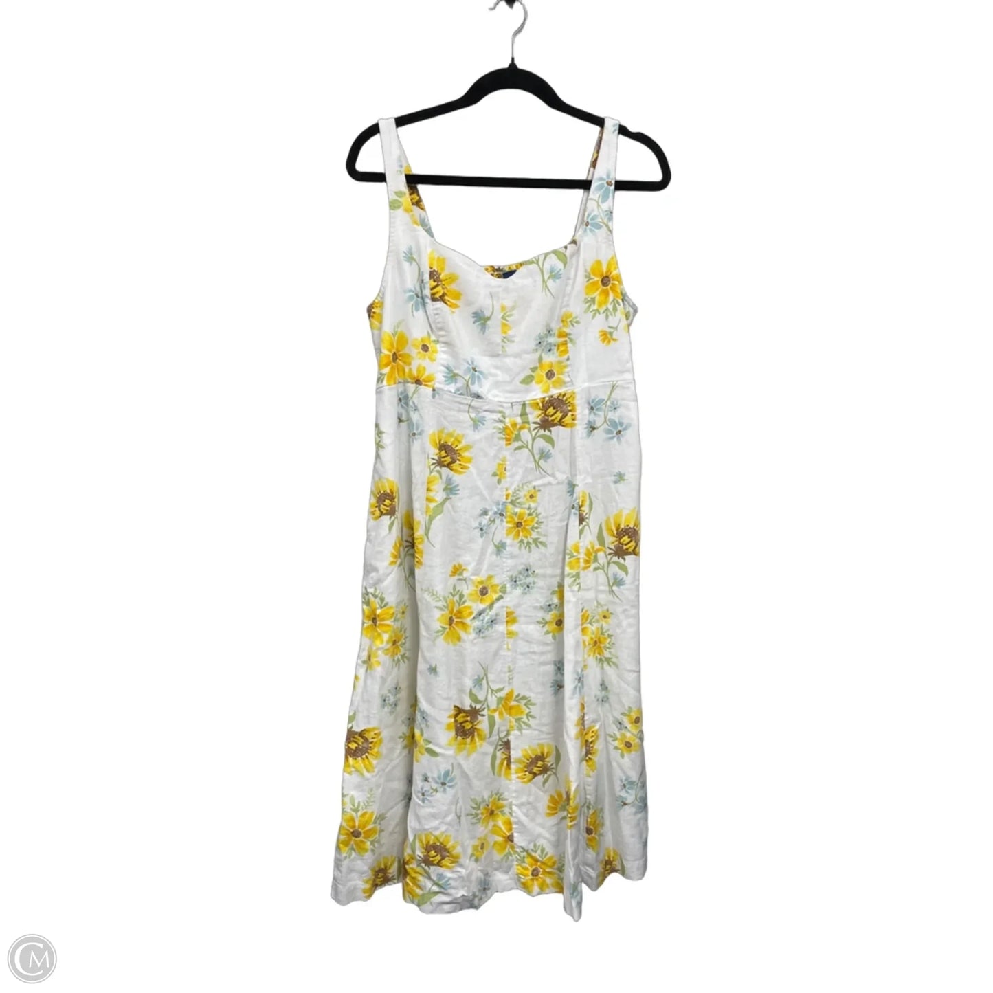 Dress Casual Midi By Old Navy In Floral Print, Size: Lp