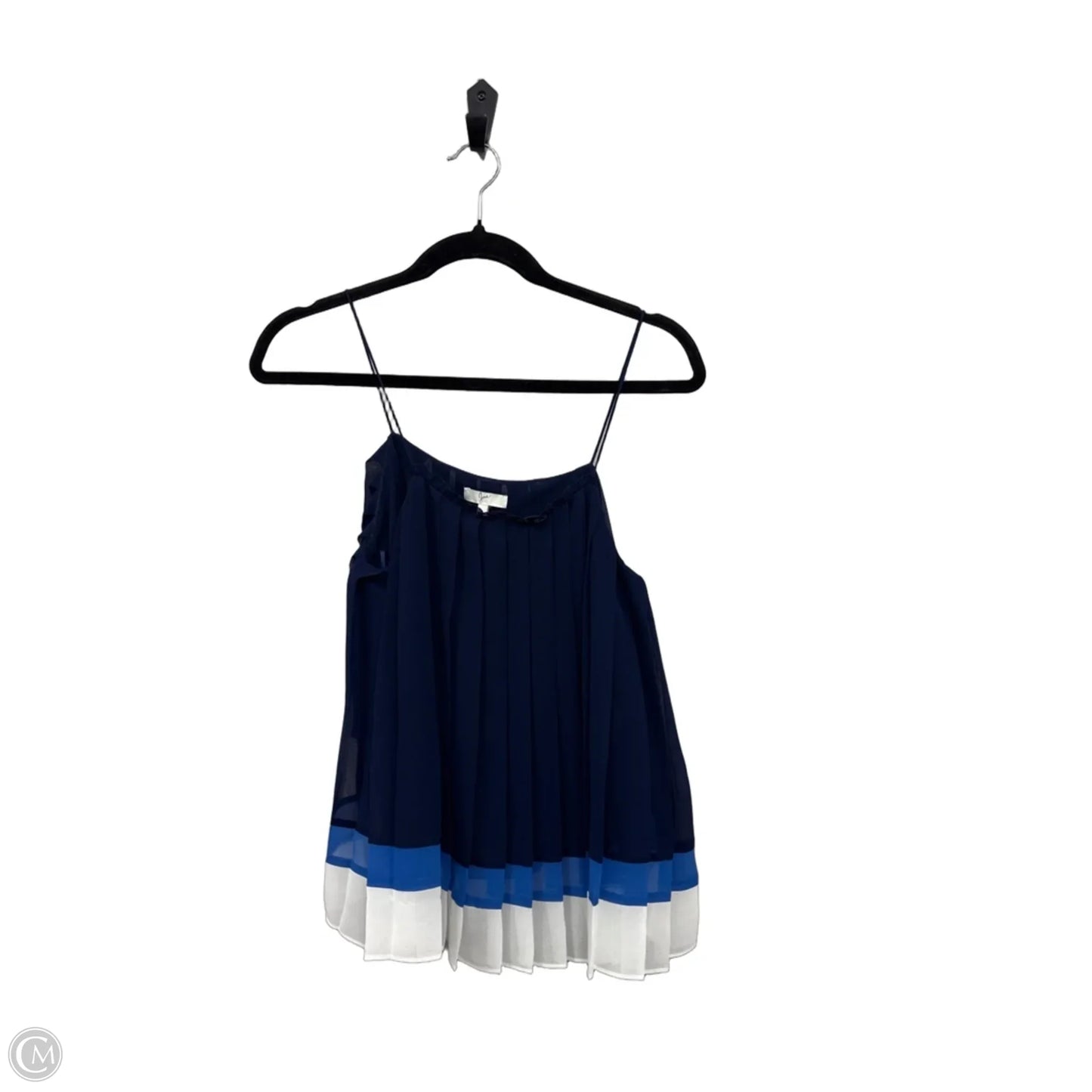 Top Sleeveless By Joie In Blue & White, Size: S