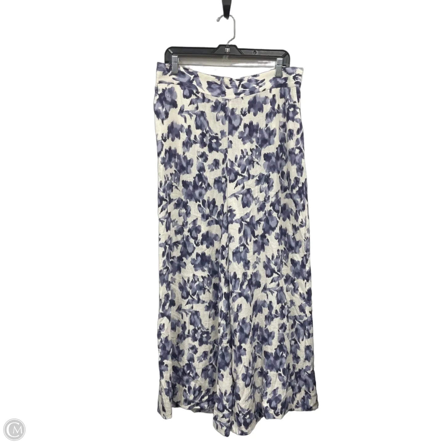 Pants Set 2pc By Vince Camuto In Blue & Cream, Size: L
